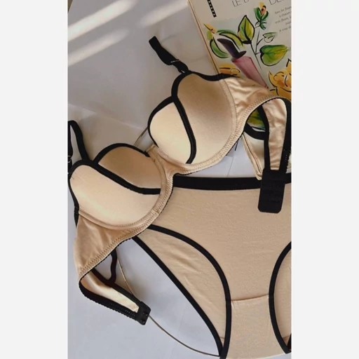 تصویر 3 از سوتین ست اسفنجی کم لایه نخی