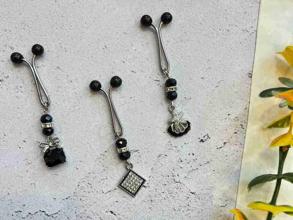 تصویر 4 از خرید و قیمت گیره روسری مشکی + فروش صادراتی