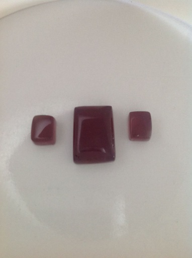 تصویر 2 از نگین عقیق طبیعی مناسب گردنی و گوشواره