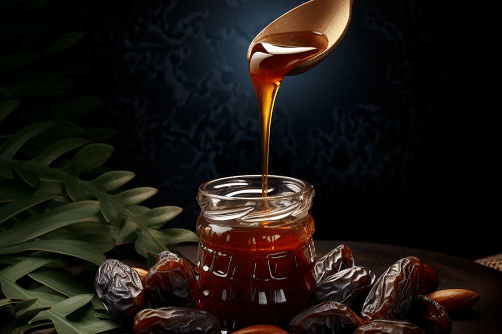 تصویر 1 از شیره خرما غلیظ و خوش‌ رنگ با کیفیت ممتاز