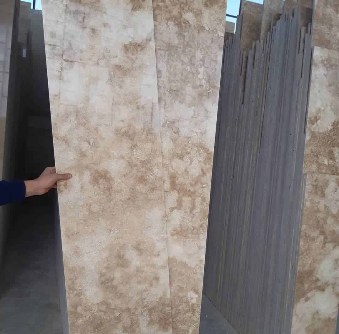 تصویر 4 از خرید سنگ تراورتن عباس آباد شکلاتی موج دار