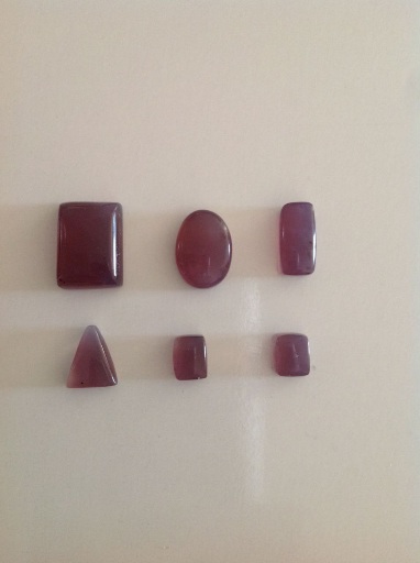 نگین و زیورآلات عقیق طبیعی بنفش