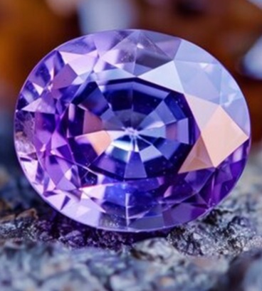 سنگ یاقوت کبود بنفش + نگینی کمیاب و چشم‌ نواز