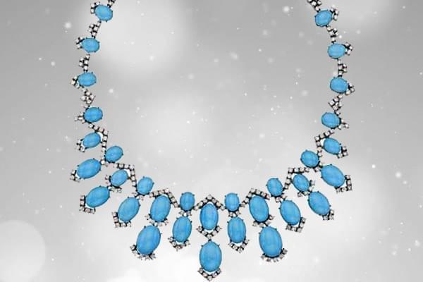 تصویر 4 از سنگ فیروزه شجر نیشابور + با بافت زیبا و رنگ ثابت