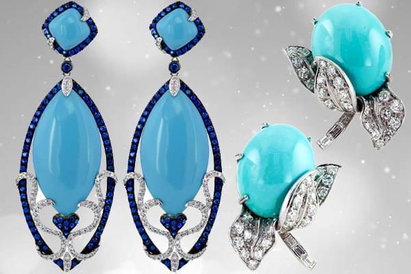 تصویر 5 از سنگ فیروزه شجر نیشابور + با بافت زیبا و رنگ ثابت