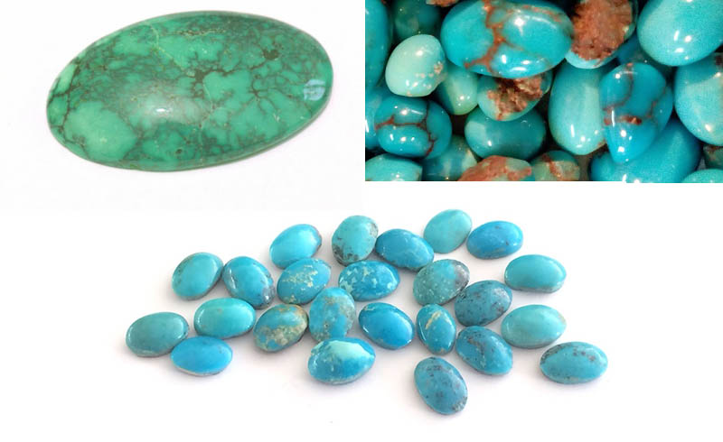 تصویر 1 از عرضه سنگ فیروزه طبیعی و تراش‌ خورده