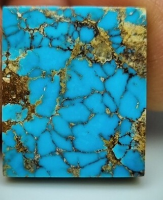 تصویر 2 از سنگ فیروزه لاجورد با درخشش طبیعی و جلوه ویژه