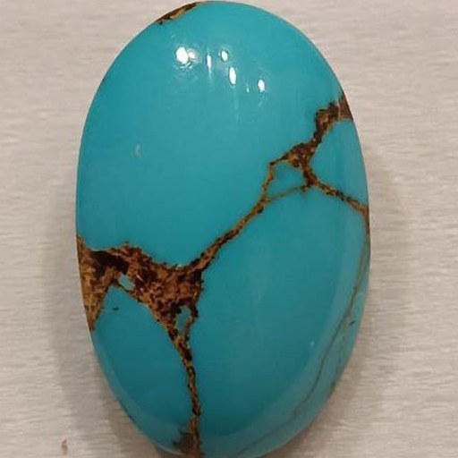 تصویر 2 از سنگ فیروزه طلایی با رنگ طبیعی و رگه‌ های طلایی خیره‌ کننده