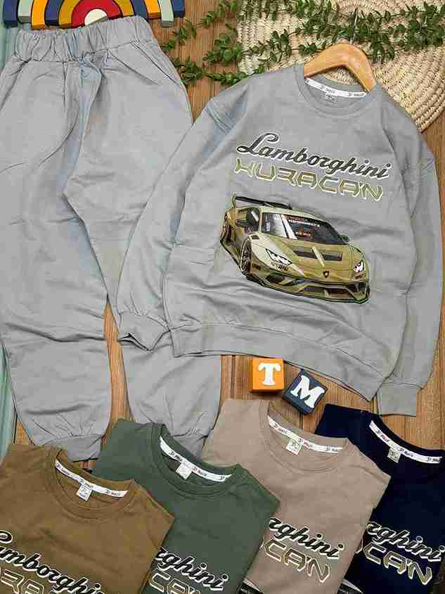 تصویر 1 از قیمت خرید به صرفه بلوز شلوار پنبه پسرانه ماشین + ضد حساسیت