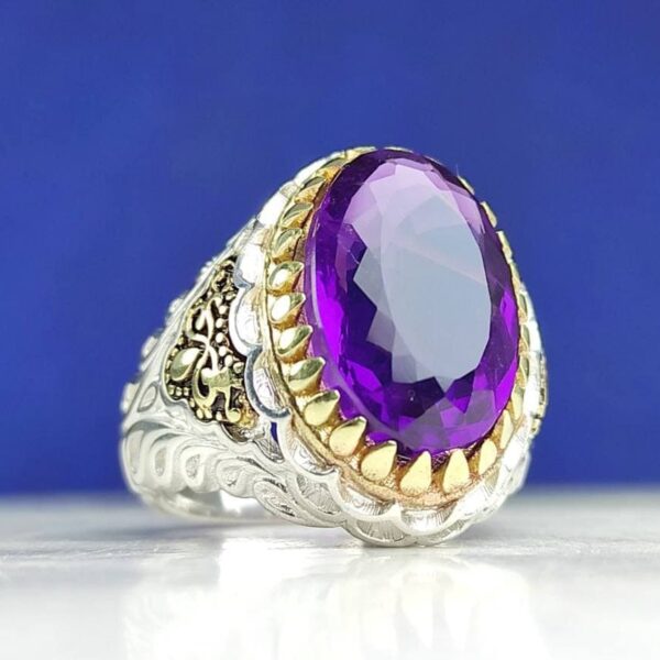 تصویر 5 از پخش سنگ یاقوت کبود بنفش + کمیاب و اصل