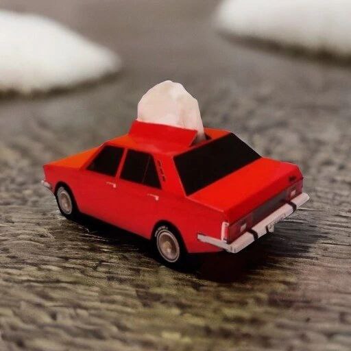 دستمال کاغذی با ماکت طرح ماشین + جذاب و فانتزی