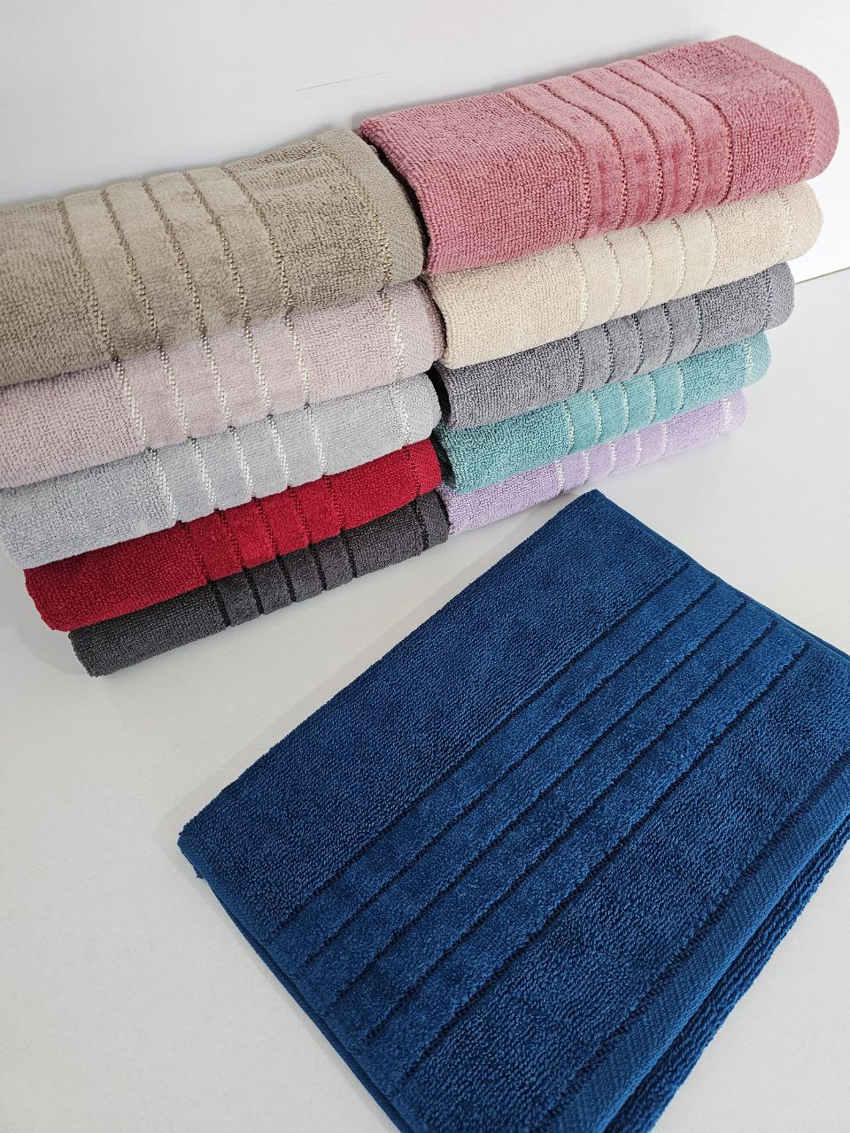 قیمت خرید عمده حوله دستی دو رو نخ بامبو