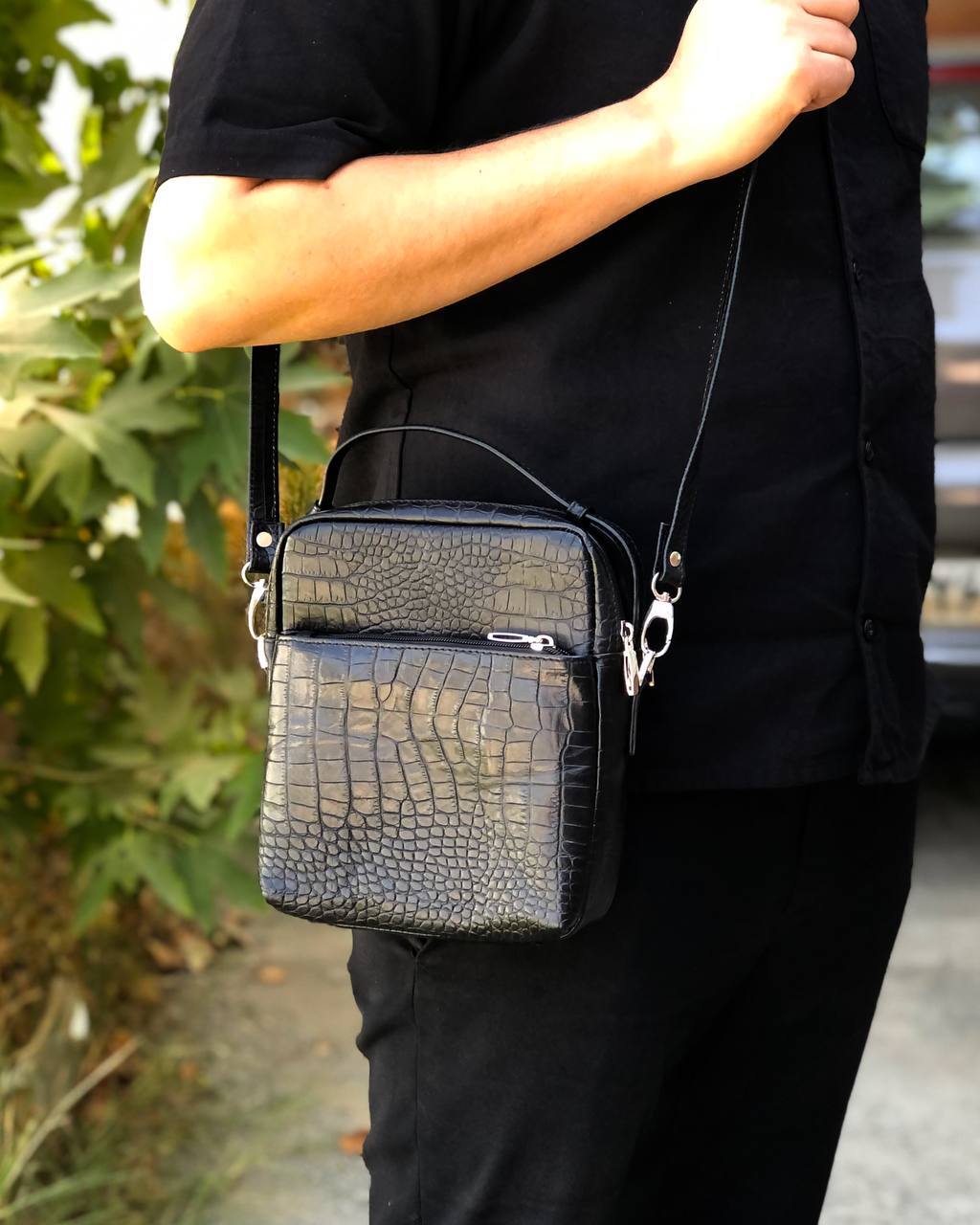 تصویر 2 از کیف دوشی چرم مردانه کیفیت بالا