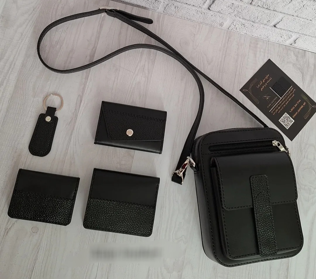 ست کیف دوشی مردانه چرم با قیمت به صرفه