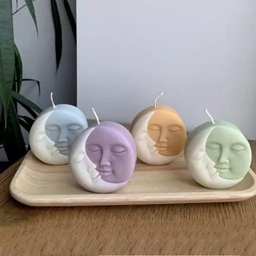 شمع خورشید و ماه با بسته بندی شیک