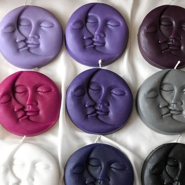 تصویر 3 از شمع خورشید و ماه با بسته بندی شیک