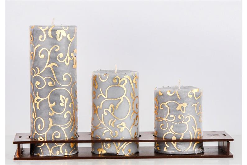 تصویر 1 از شمع تزیینی کریستالی مناسب سفره آرایی