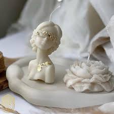 تصویر 2 از شمع بدون رایحه مجسمه‌ای دختر