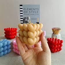 تصویر 3 از شمع فانتزی قلبی در مدل‌های مختلف