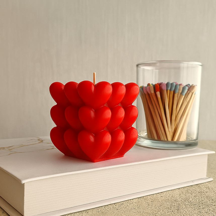 تصویر 4 از شمع فانتزی قلبی در مدل‌های مختلف