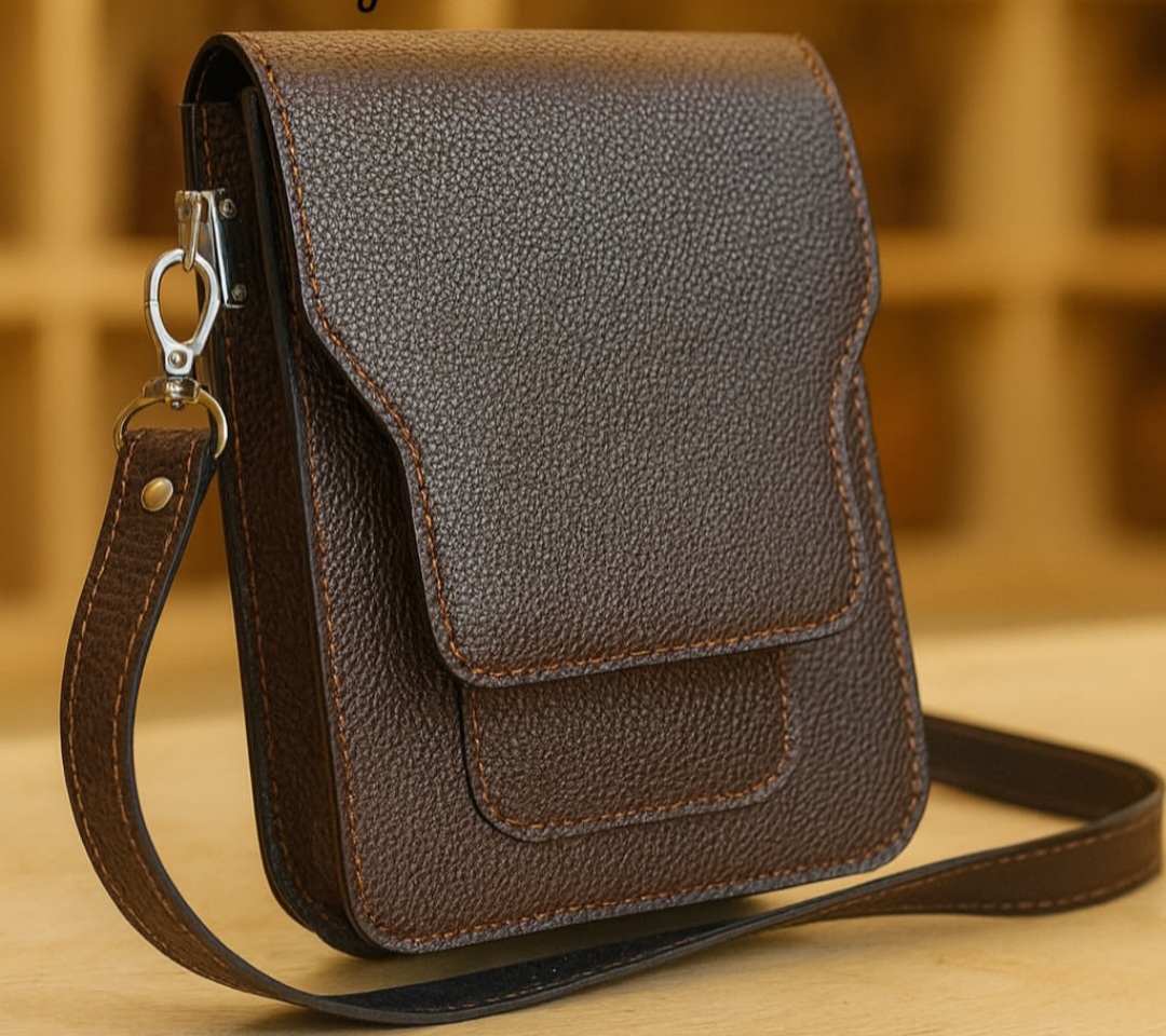 کیف دوشی مردانه چرم دستدوز در فروش پیشنهادی