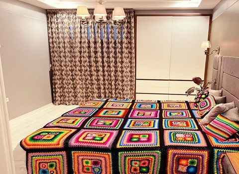 پتو قلاب بافی عمده با کیفیت عالی