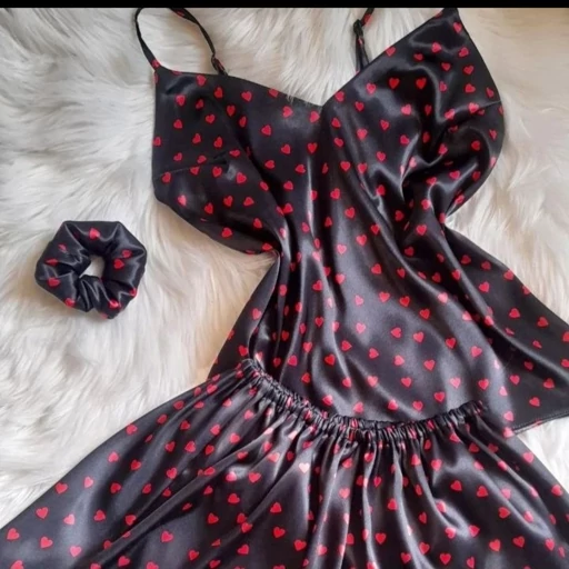 تصویر 2 از تاپ و شورت ساتن لباس راحتی و خواب