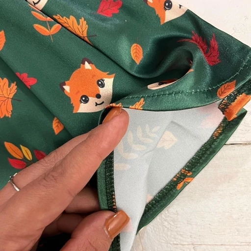 تصویر 2 از تاپ و شورت ساتن مدل روباه لباس راحتی و خواب