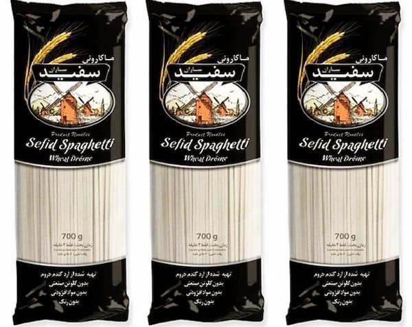 فروش عمده ماکارونی سفیدساران + اصل شرکت سفیدساران