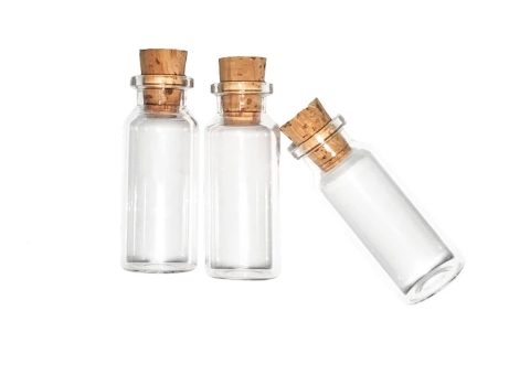 فروش بطری شیشه ای کوچک با درب چوب پنبه + قیمت خرید به صرفه