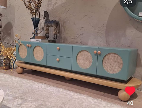 تصویر 2 از قیمت خرید میز تی وی چوبی مینیمال