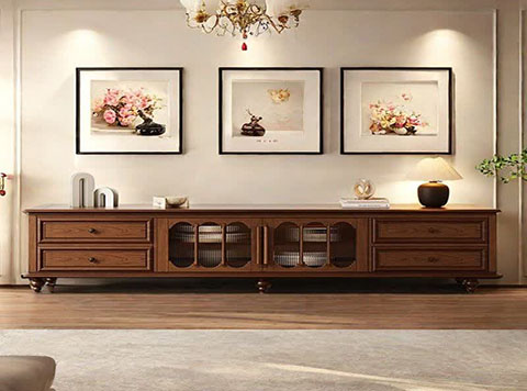 تصویر 3 از خرید جدیدترین میز تی وی چوبی کلاسیک