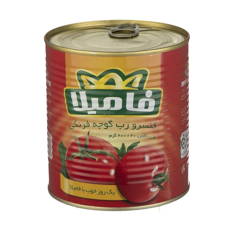 تصویر 3 از رب گوجه فرنگی فامیلا قوطی 800 گرمی