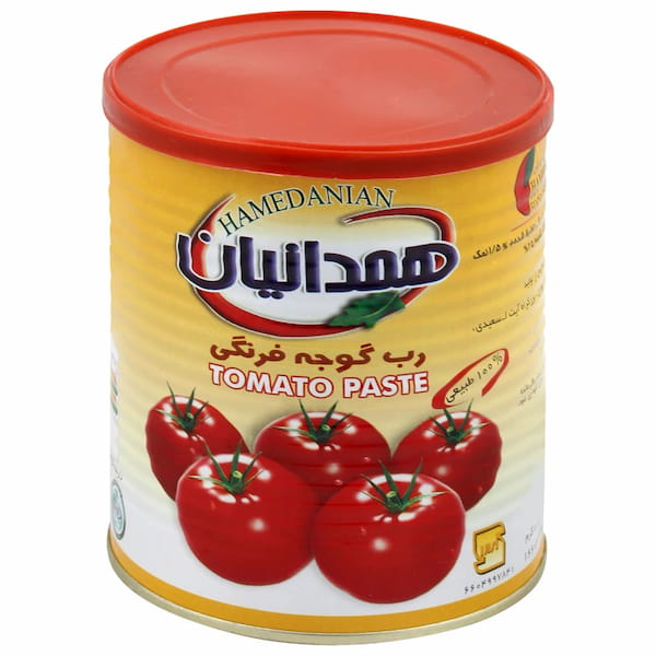 تصویر 4 از رب گوجه فرنگی همدانیان 800 گرم بسته 12 عددی