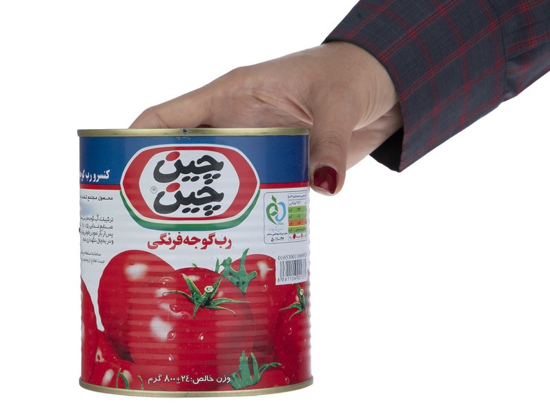 رب گوجه فرنگی چین چین 800 گرمی با استانداردهای بین المللی