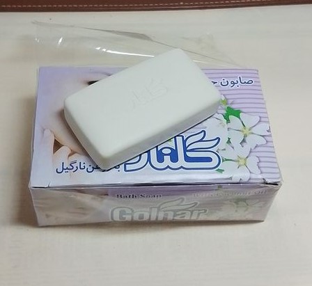 تصویر 2 از صابون گلنار بنفش 130 گرم بسته 6 عددی