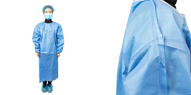 تصویر 4 از گان یکبار مصرف بیمارستانی با الیاف پلی‌ پروپیلن و پوشش ضد مایع نوآور