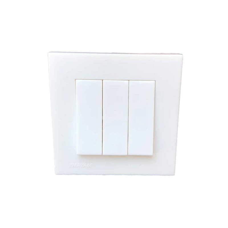 تصویر 4 از کلید و پریز سفید مقاوم در برابر خط و خش