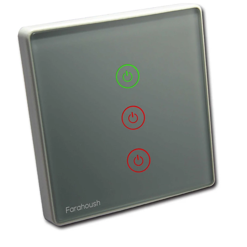 تصویر 2 از کلید سه پل فراهوش لمسی ساده با برترین ایمنی