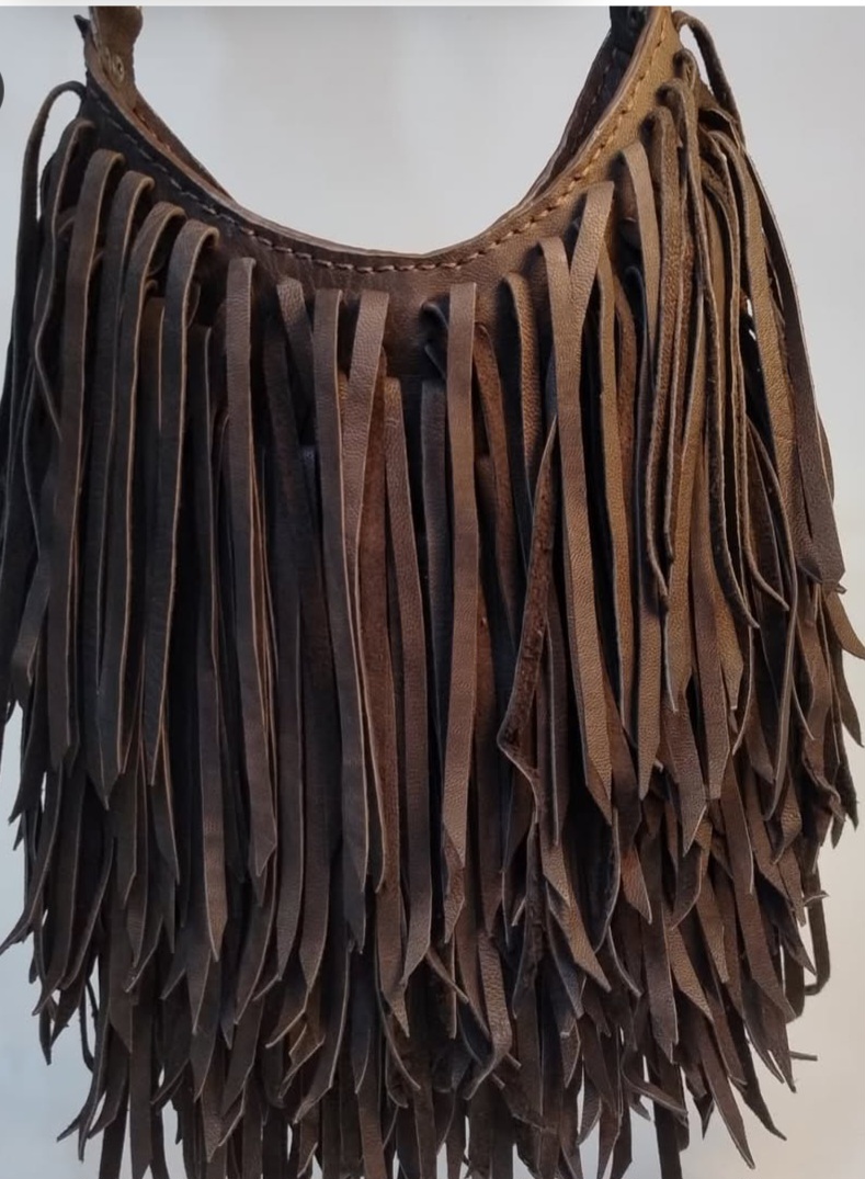 کیف دوشی زنانه چرم دستدوز مدل سرخ پوستی در فروش ویژه