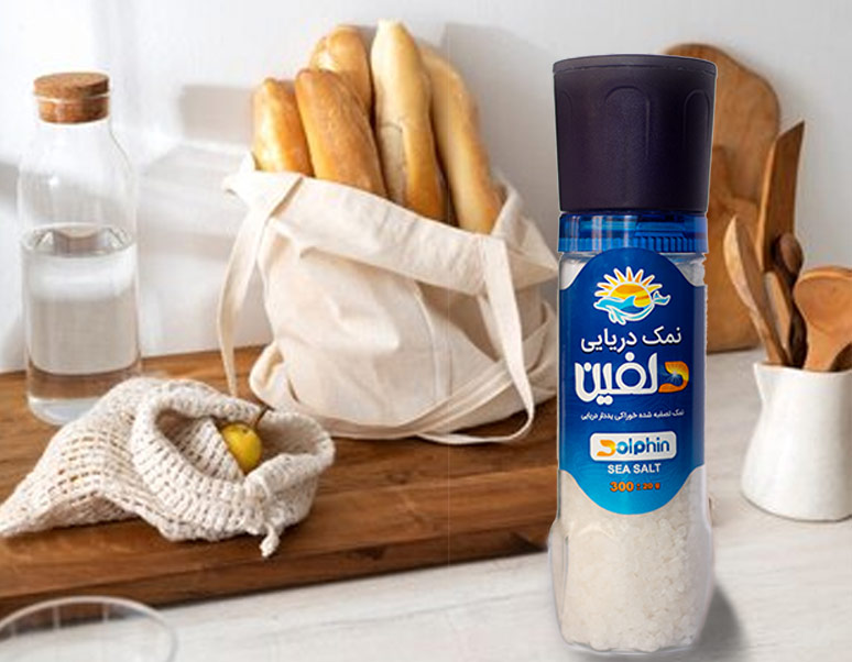 تصویر 3 از نمک دریایی تصفیه شده دلفین در بسته بندی های مختلف