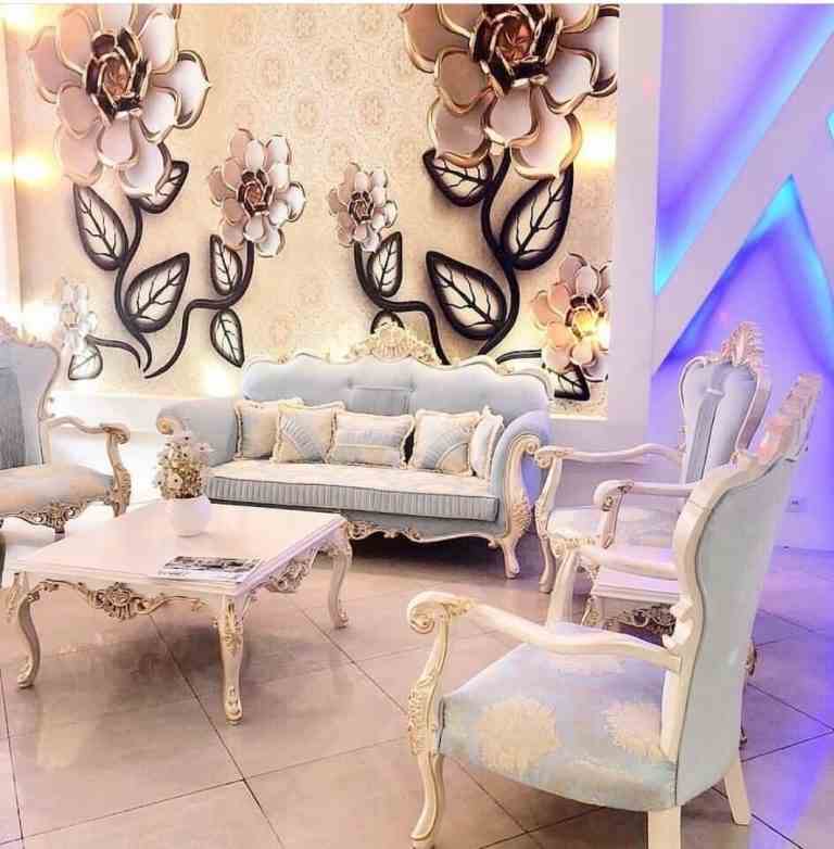 قیمت و خرید مبل کلاسیک نگین دسته چوبی + فروش صادراتی