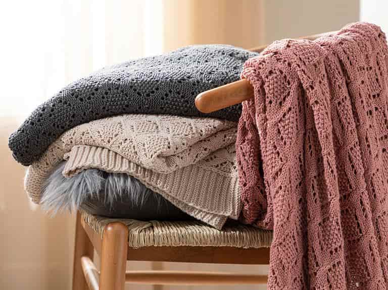 تصویر 1 از پتو بافتنی بافتی نرم و ایده آل