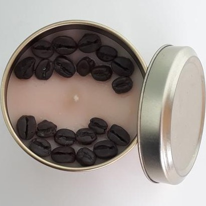 تصویر 1 از شمع قهوه طراحی ساده و آرام