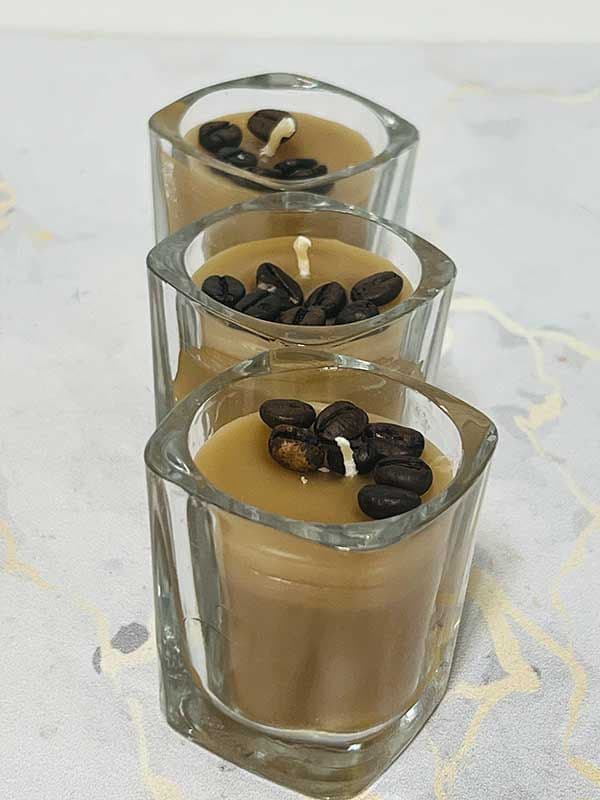 تصویر 2 از شمع قهوه طراحی ساده و آرام