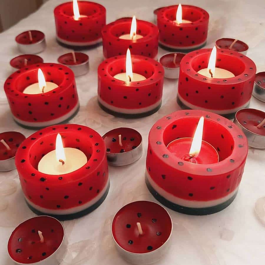 تصویر 1 از شمع شب یلدا با رنگ‌ های فانتزی و متنوع