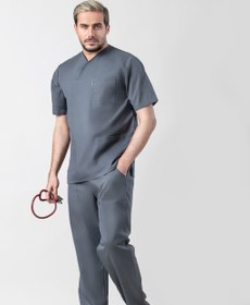 تصویر 4 از لباس پرستاری مردانه + پارچه تنفس‌ پذیر و سبک