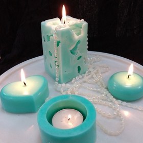 تصویر 3 از شمع یخی با جلوه شفاف و کریستالی