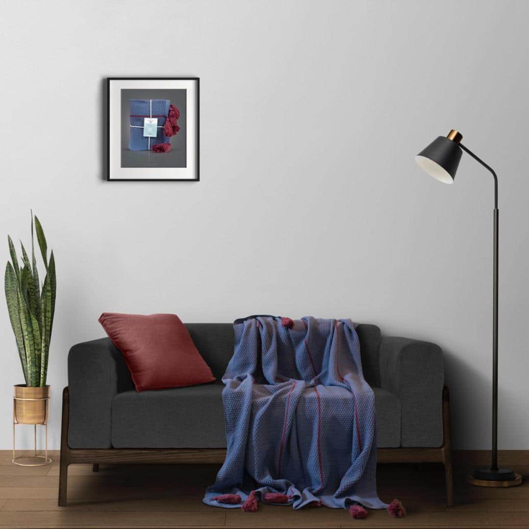 تصویر 3 از شال مبلی دو نخ با بافت مقاوم و طراحی ظریف