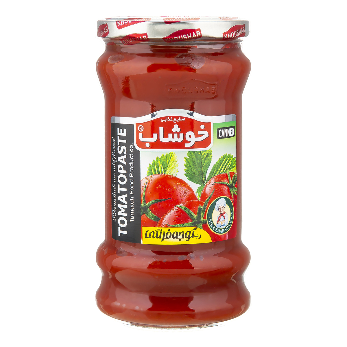 انواع رب گوجه فرنگی خوشاب در بسته بندی های متنوع